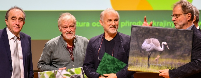 Laureáti Ceny AOPK ČR Jan Hošek a Jiří Petr.